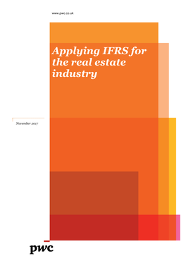 Applying IFRS for the Real Estate Industry