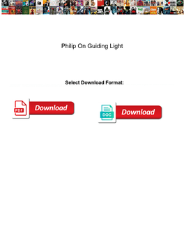 Philip on Guiding Light