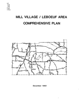 Mill Village / Leboeuf Area Comprehensive Plan