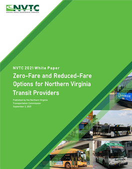 Zero-Fare and Reduced-Fare Options for Northern Virginia Transit Providers