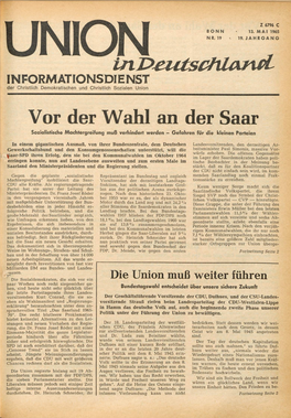 UID Jg. 19 1965 Nr. 19, Union in Deutschland