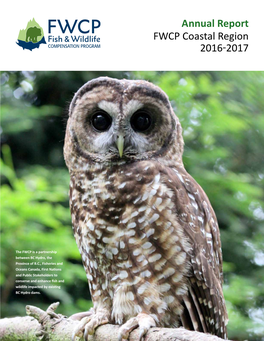 Annual Report FWCP Coastal Region 2016-2017