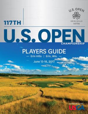 PLAYERS GUIDE — Erin Hills | Erin, Wis