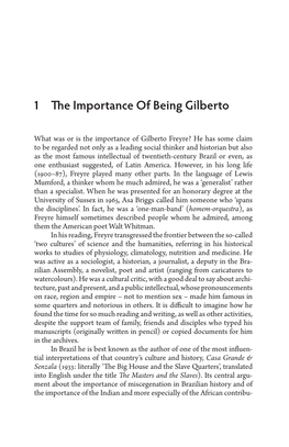 1 the Importance of Being Gilberto