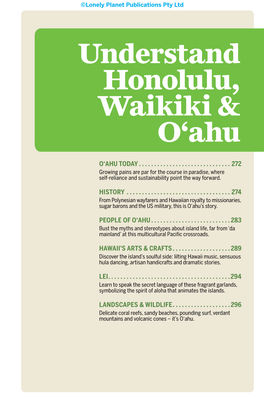 Understand Honolulu, Waikiki & Oʻahu
