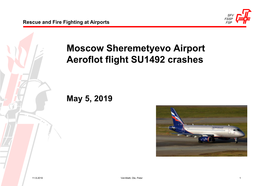Moscow Sheremetyevo Airport Aeroflot Flight SU1492 Crashes