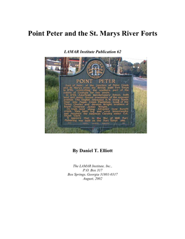 Forts at Point Peter and St. Marys
