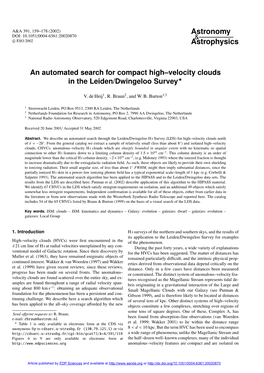 An Automated Search for Compact High–Velocity Clouds in the Leiden/Dwingeloo Survey?