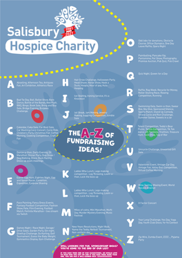 A-Z-Fundraising Ideas