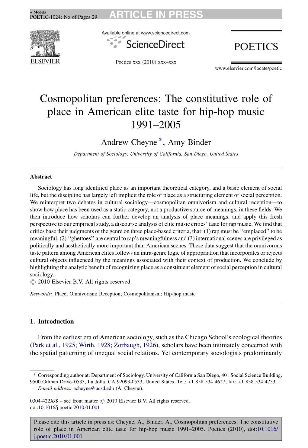 Cosmopolitan Preferences: the Constitutive Role Of