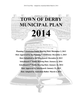 2014 Derby Town Plan