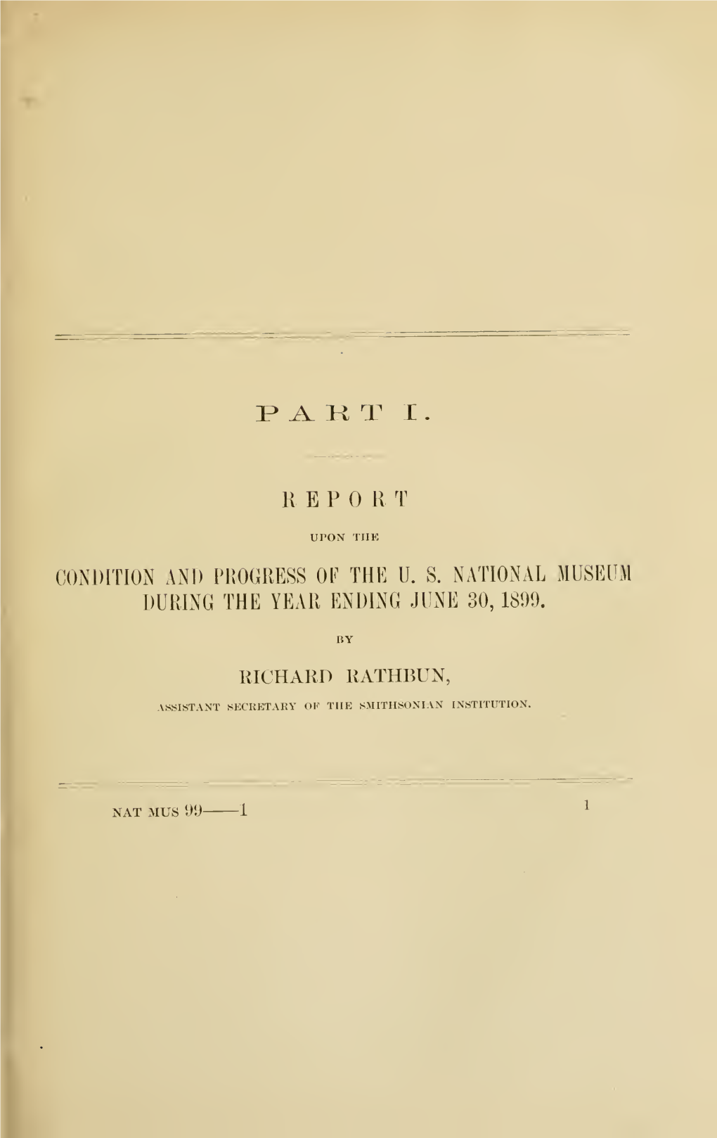 Annual Report of the Board of Regents of the Smithsonian Institution