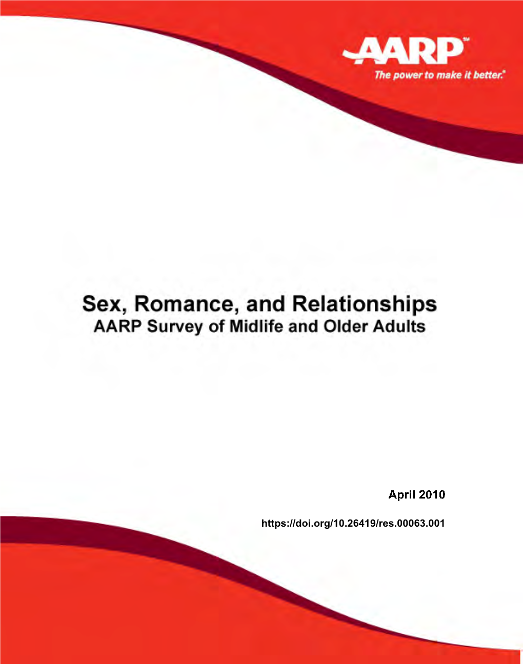 Sex, Romance, and Relationships: AARP Survey of Midlife and Older