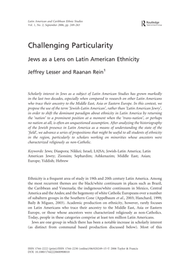 Challenging Particularity
