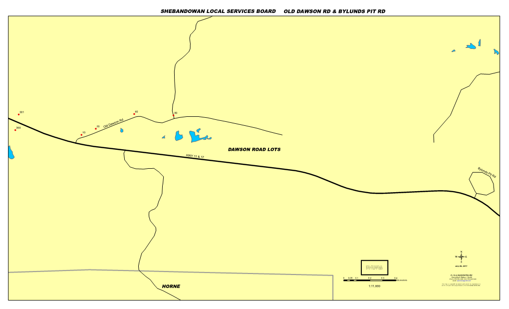 Shebandowan Local Services Board Old Dawson Rd & Bylunds Pit Rd