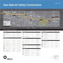 San Gabriel Valley Connections