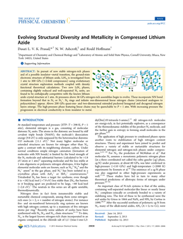 Evolving Structural Diversity and Metallicity in Compressed Lithium Azide Dasari L