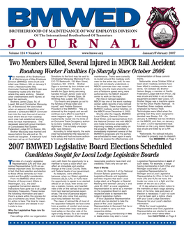 2007 BMWED Legislative Board Elections Scheduled