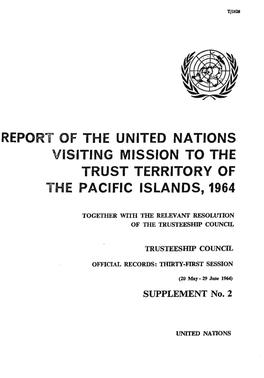 Visiting Mission to the Trust Territory of the Pacific Islands, 1964