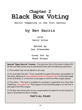 Black Box Voting Ballot Tampering in the 21St Century