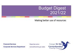 Budget Digest 2021/22