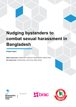 Nudging Bystanders to Combat Sexual Harassment in Bangladesh