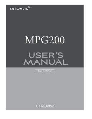 MPG200 User's Manual