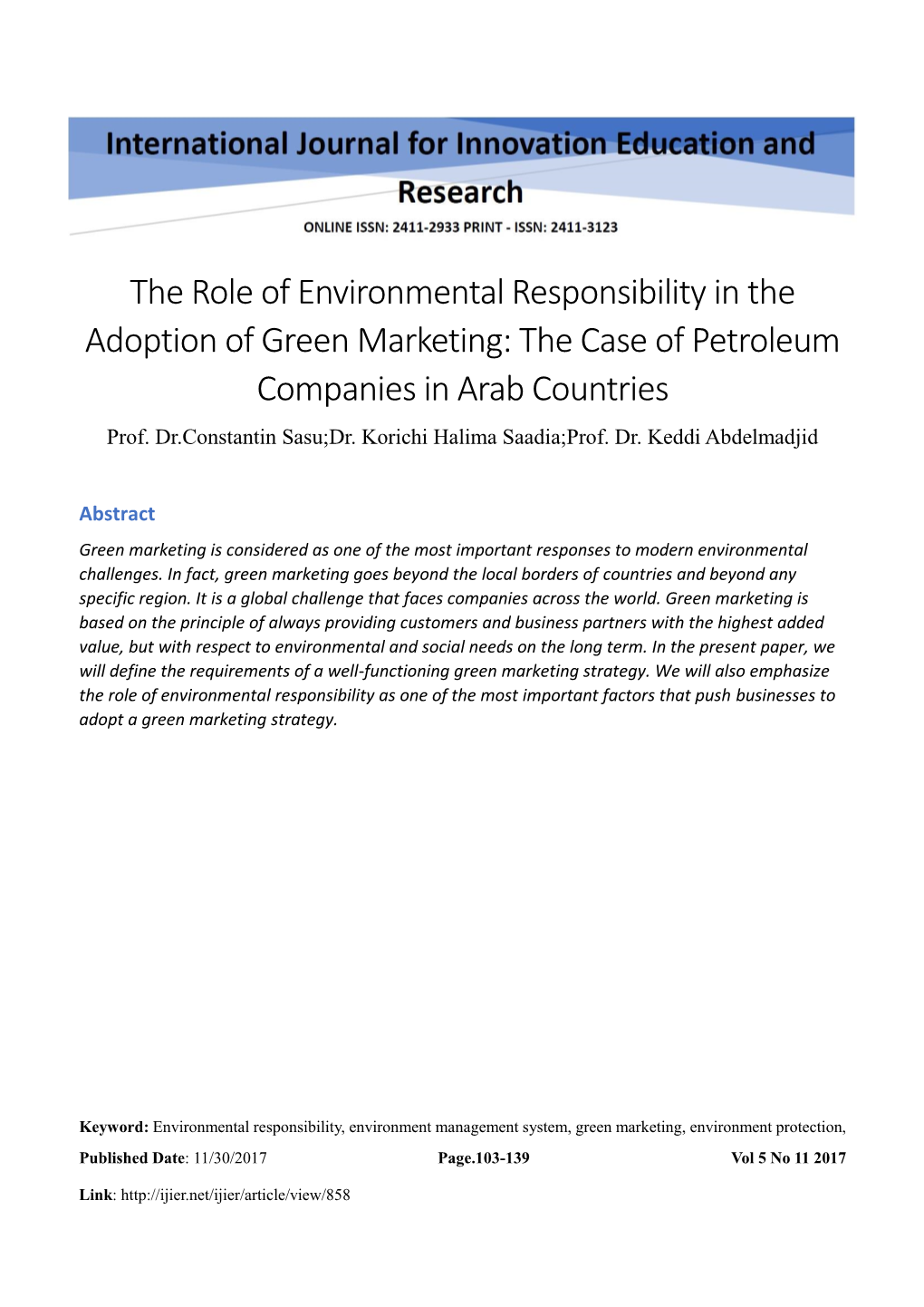 The Case of Petroleum Companies in Arab Countries