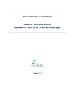 Bahrain's Compliance with the International Covenant on Civil And