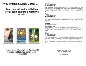 If You Loved the Hunger Games…