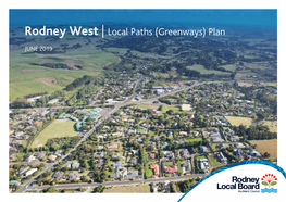 Rodney West | Local Paths (Greenways) Plan