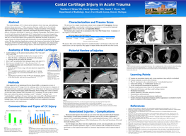 Costal Cartilage Injury in Acute Trauma