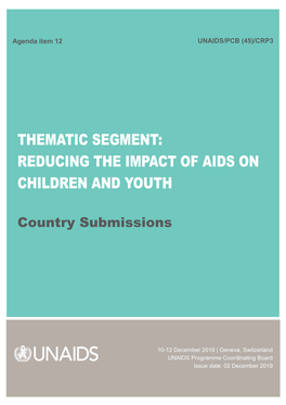 Reducing the Impact of Aids on Children and Youth