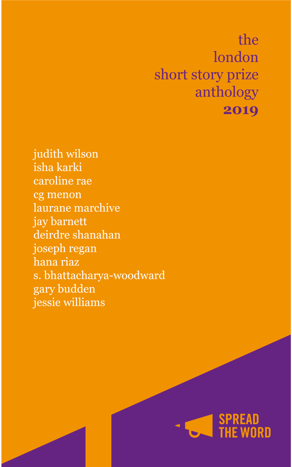 FINAL the London Short Story Prize Anthology 2019