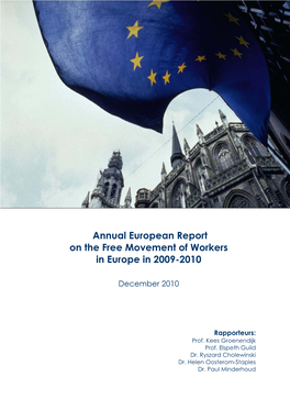 Annual European Report on the Free Movement of Workers in Europe in 2009-2010