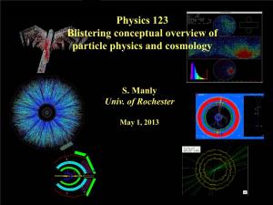 Particle Physics and Cosmology Intro