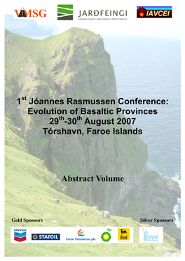 30 August 2007 Tórshavn, Faroe Islands Abstract Volume
