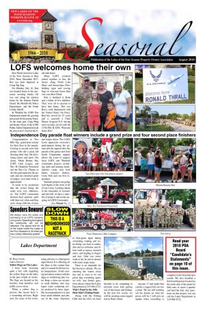LOFS Welcomes Home Their Own Ron Thrall Moved to Lakes Nal Mile Home