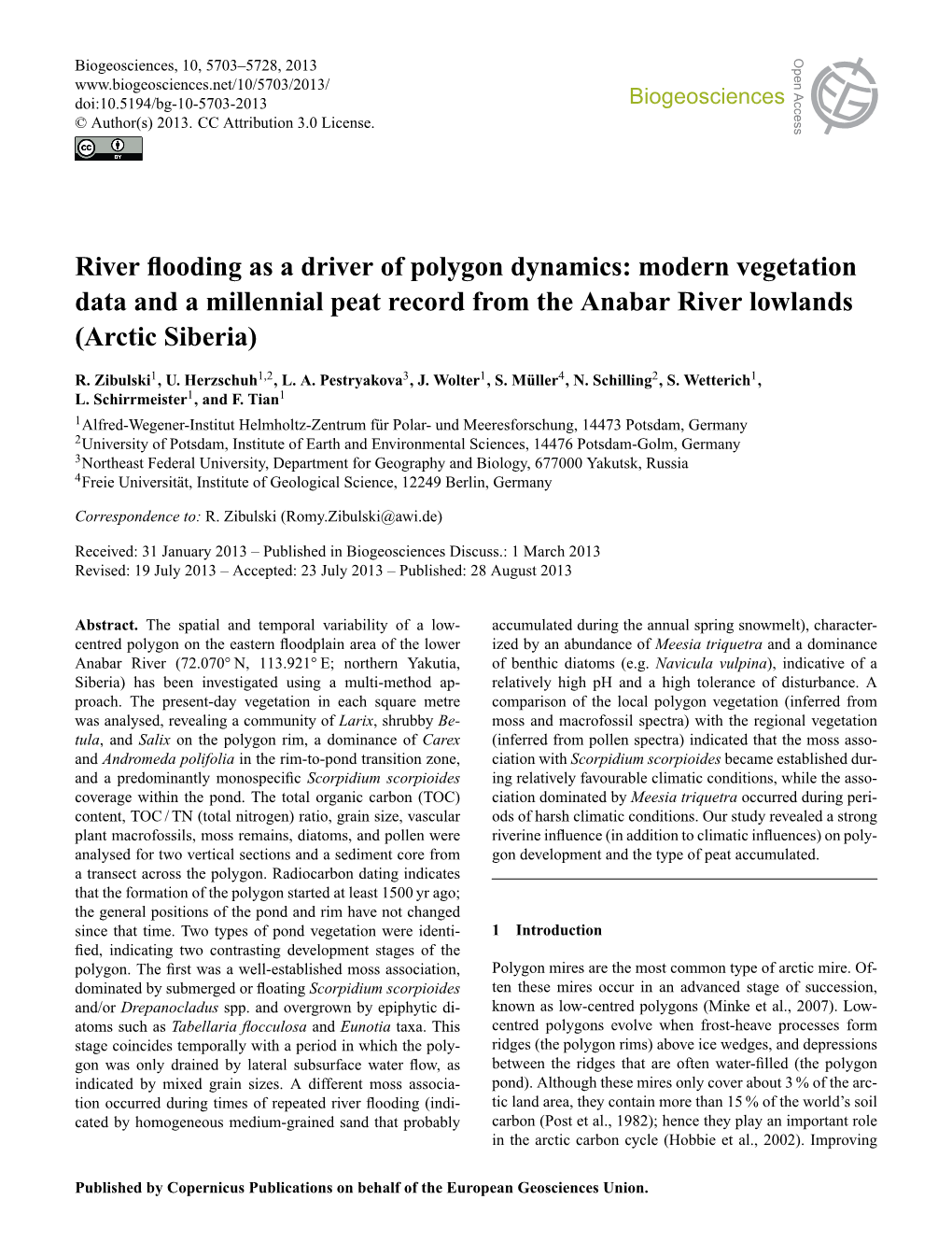 River Flooding As a Driver of Polygon Dynamics