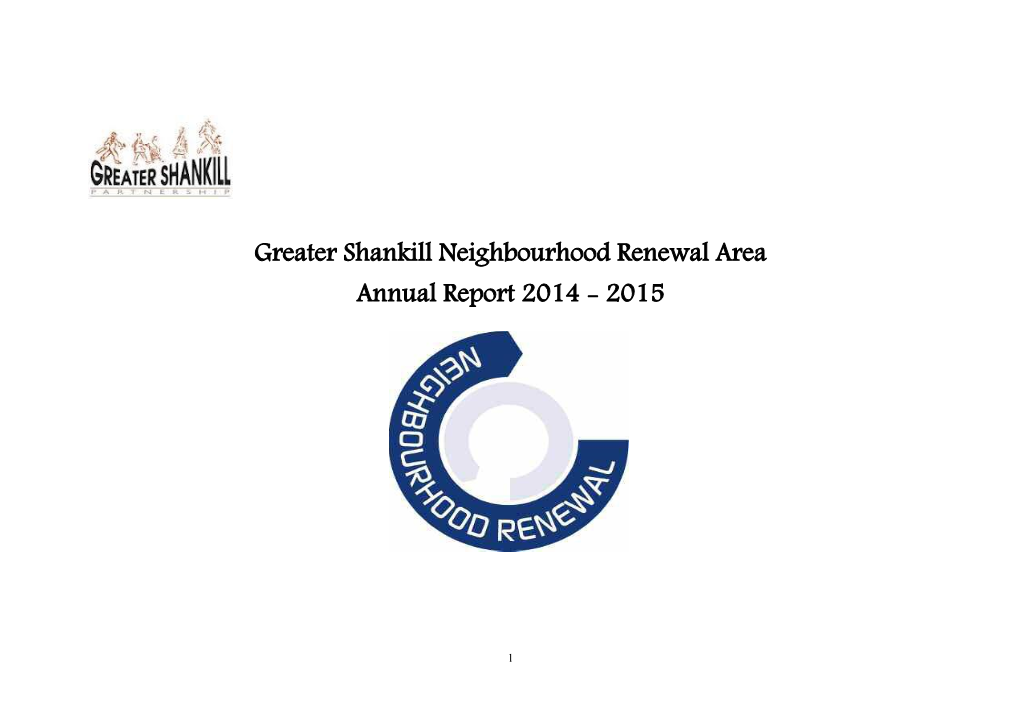 Greater Shankill Neighbourhood Renewal Annual Report 2014/15