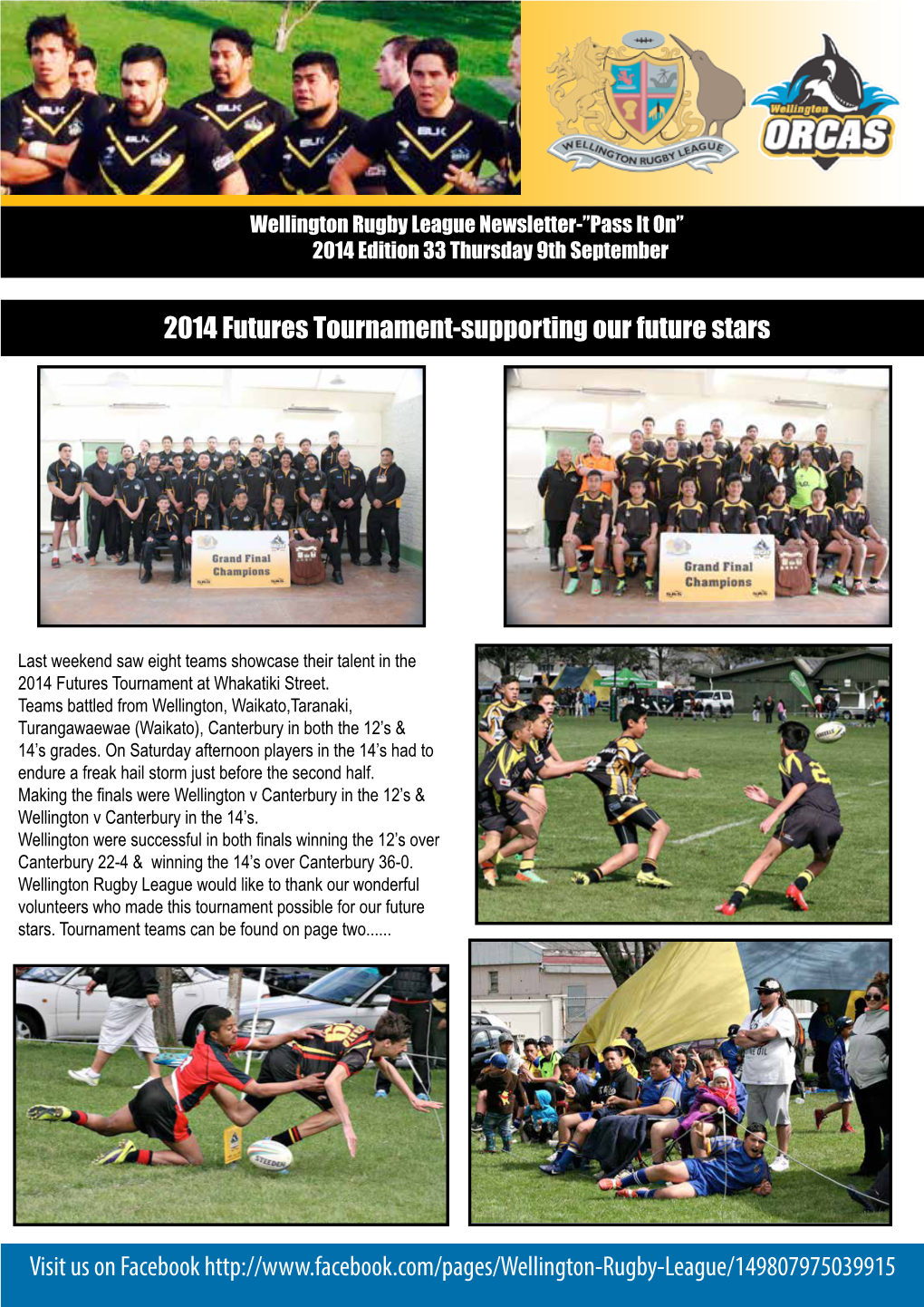 Visit Us on Facebook 2014 Futures Tournament-Supporting Our Future Stars