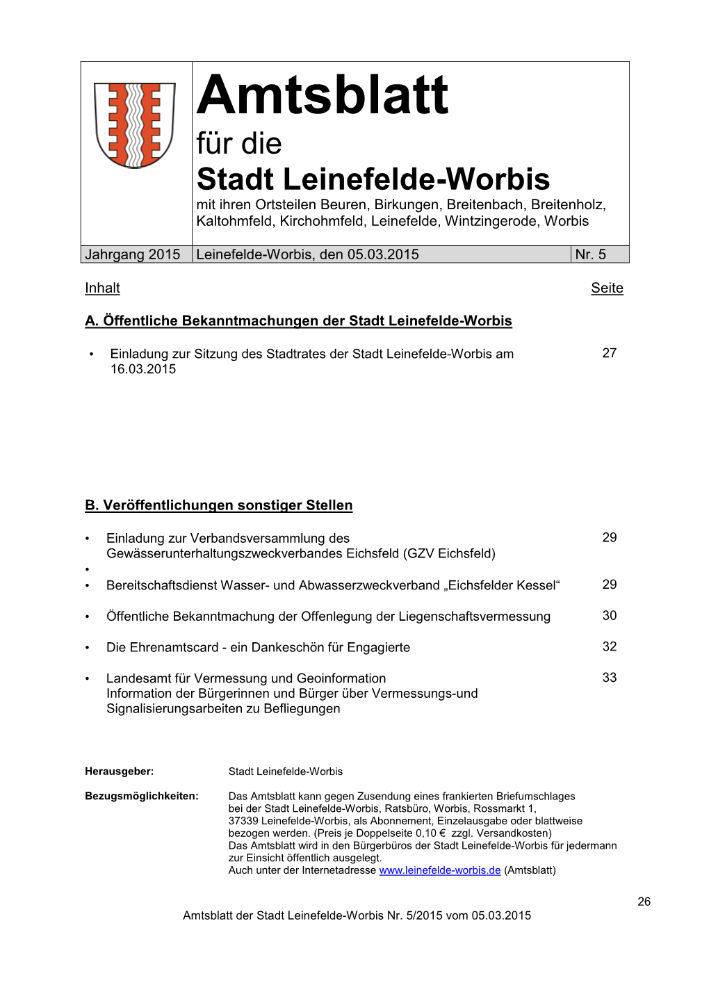 Amtsblatt 5-2015