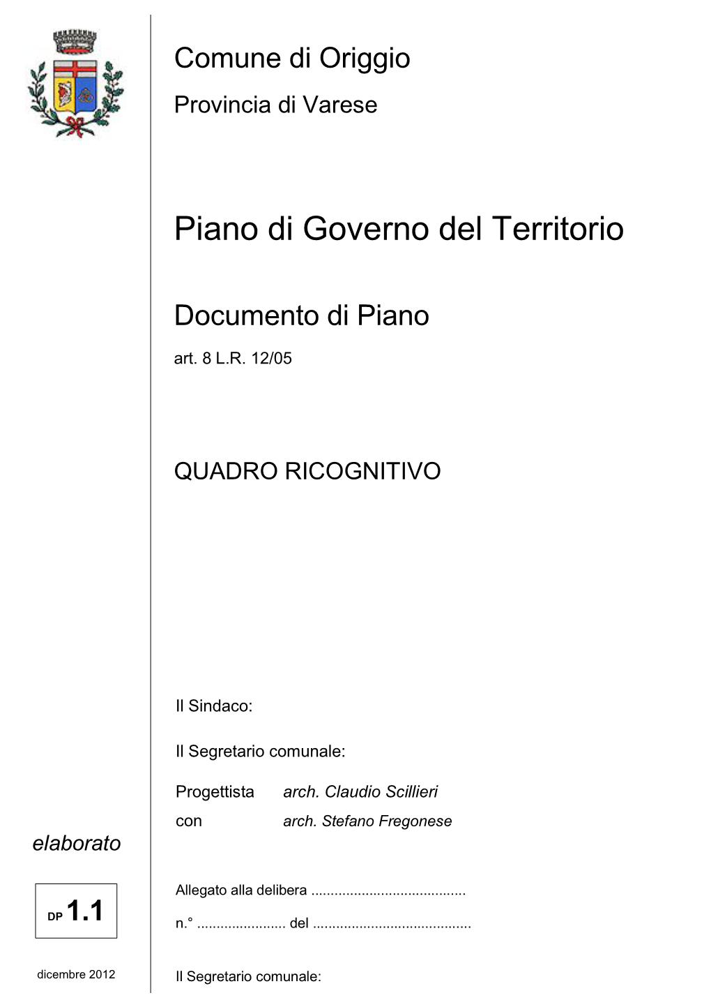 Piano Di Governo Del Territorio