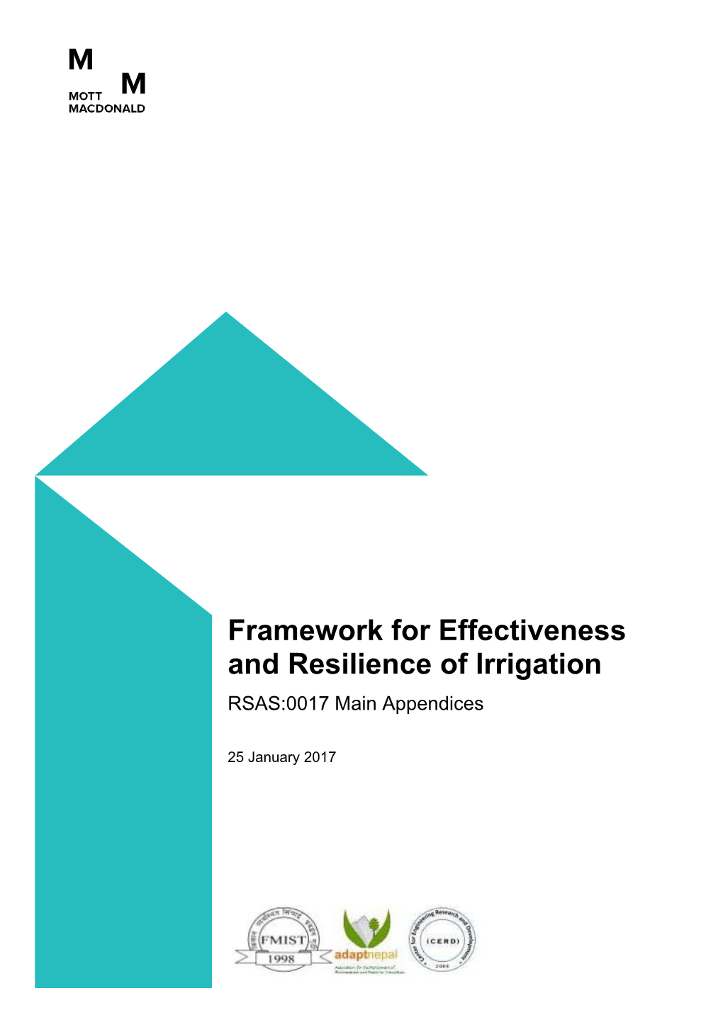 Framework for Effectiveness and Resilience of Irrigation