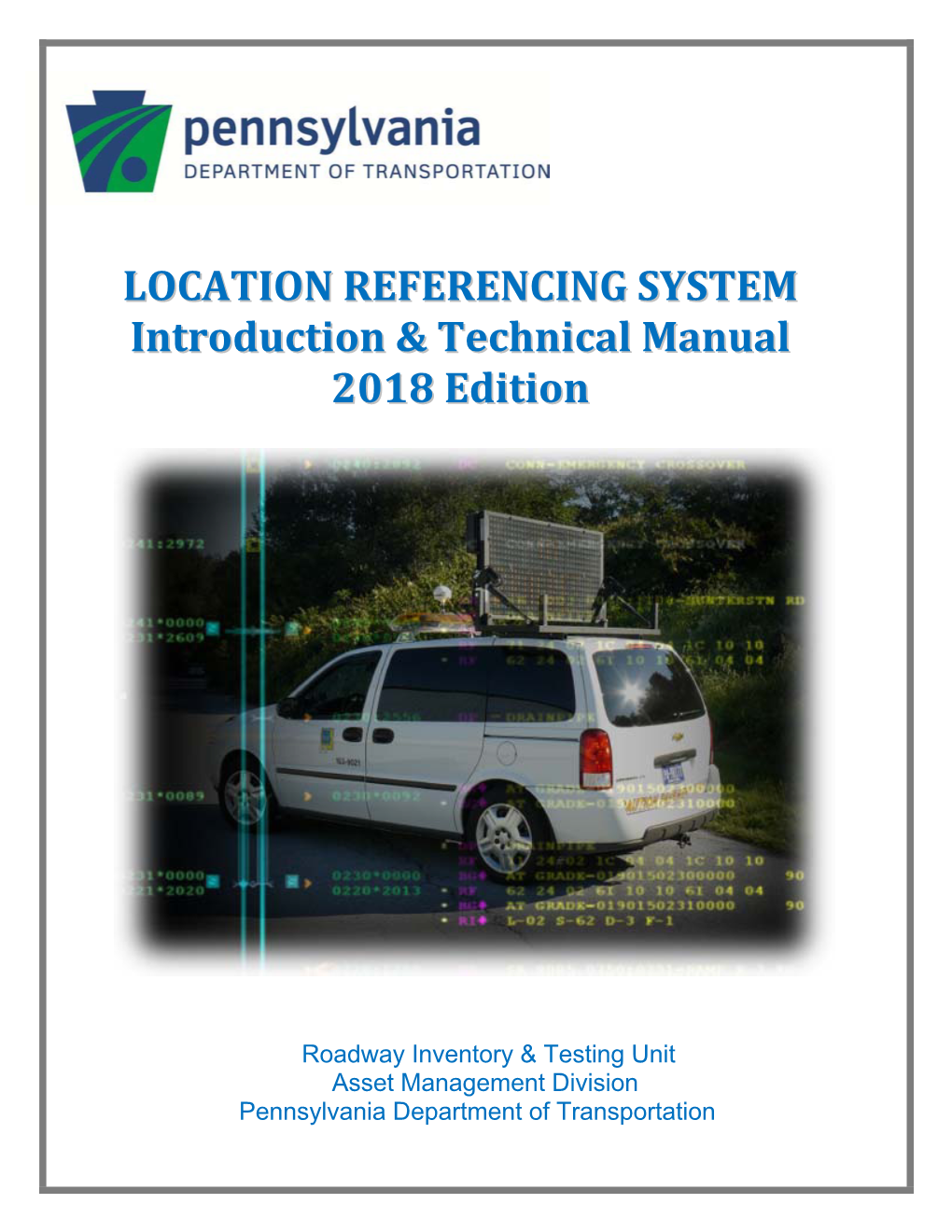 LOCATION REFERENCING SYSTEM Introduction & Technical Manual