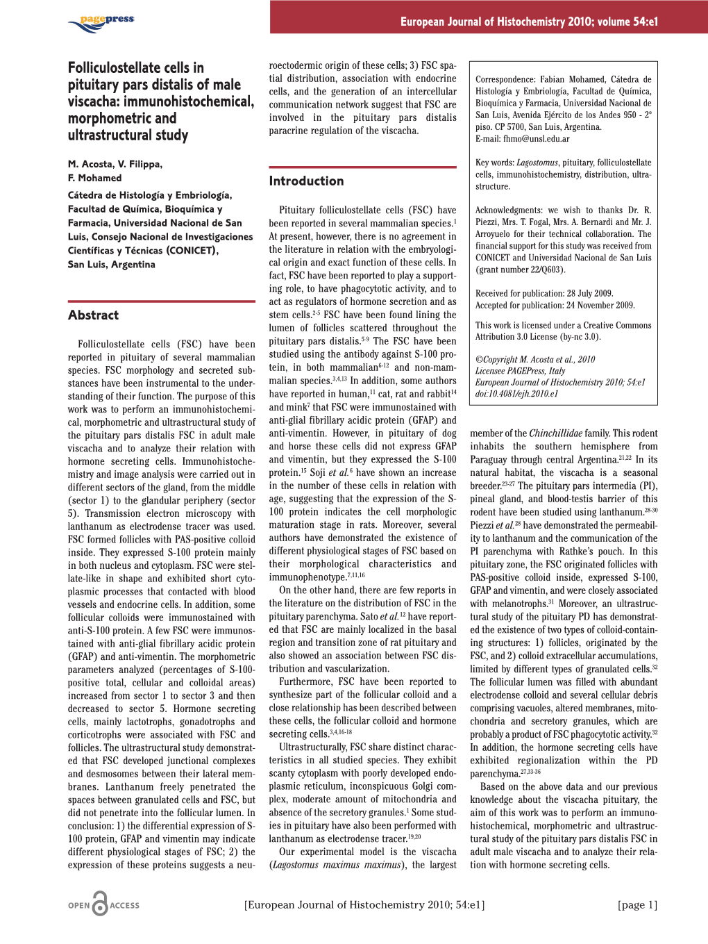 Folliculostellate Cells in Pituitary Pars Distalis of Male Viscacha