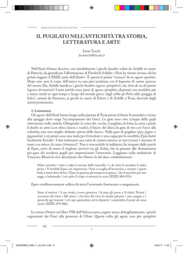 Il Pugilato Nell'antichità Tra Storia, Letteratura E Arte