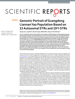 Genomic Portrait of Guangdong Liannan Yao Population Based On