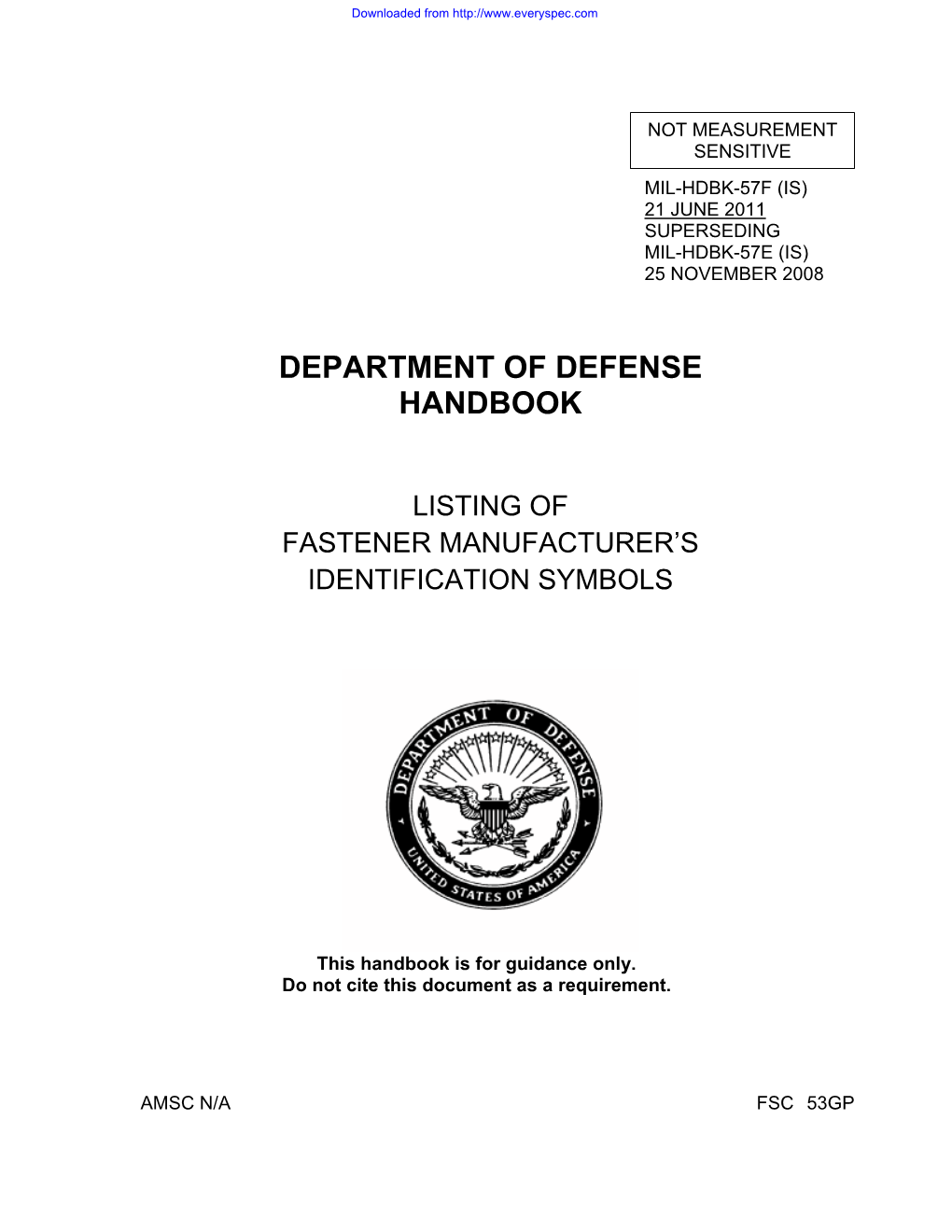 Department of Defense Handbook