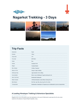 Nagarkot Trekking - 3 Days